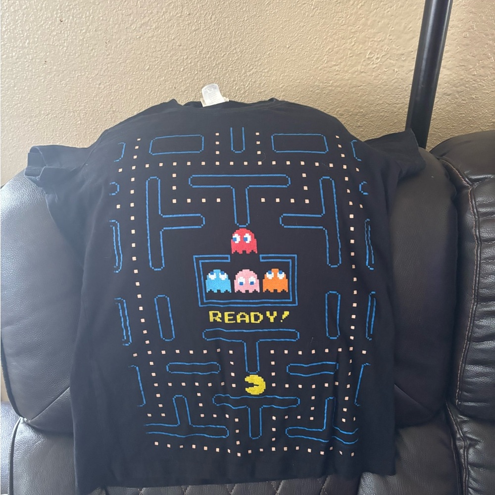 Pac-Man Black Short Sleeve Kids Tee